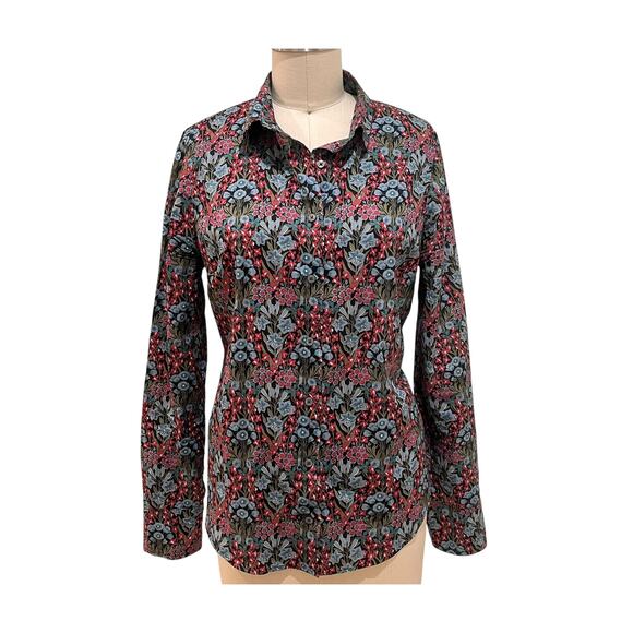 J Crew  Perfect Shirt in Liberty® Primrose Floral Size 8 - Picture 1 of 6